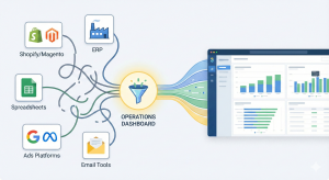 E-commerce operations automation connecting systems and workflows